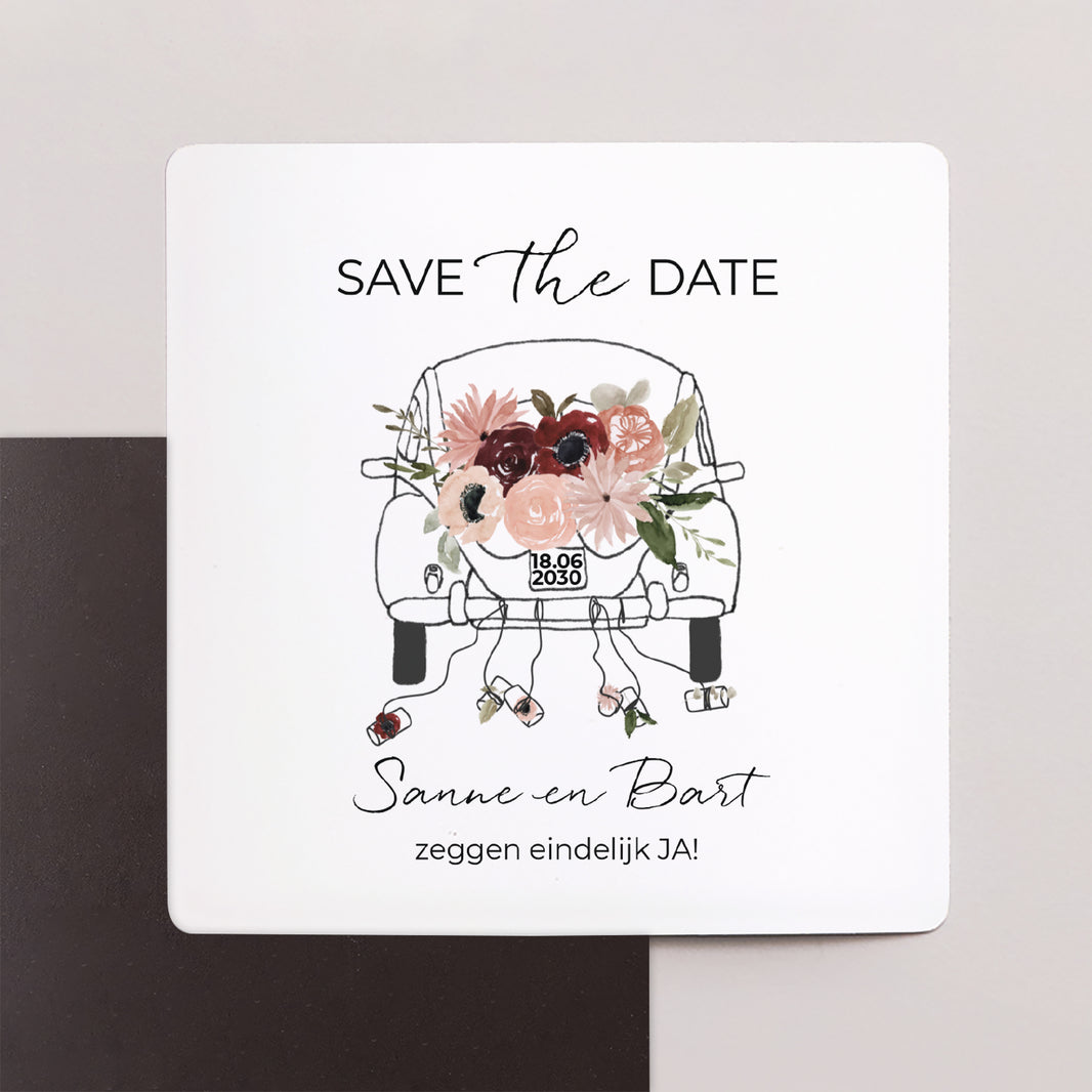 Save the date kaart Huwelijk Set van 9, magnetisch. foto N° 1