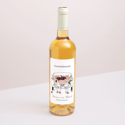 Flesetiket Huwelijk Portret foto N° 1