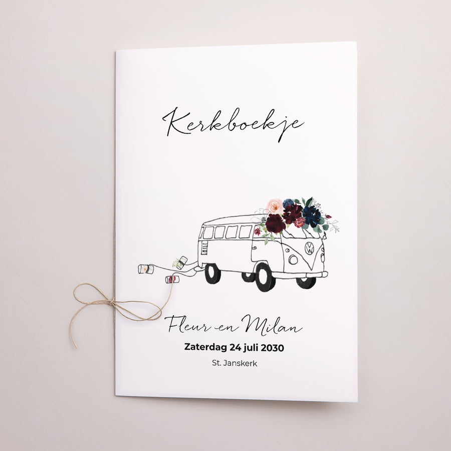 Kerkboekje Huwelijk Dubbele deur Combi fleuri foto