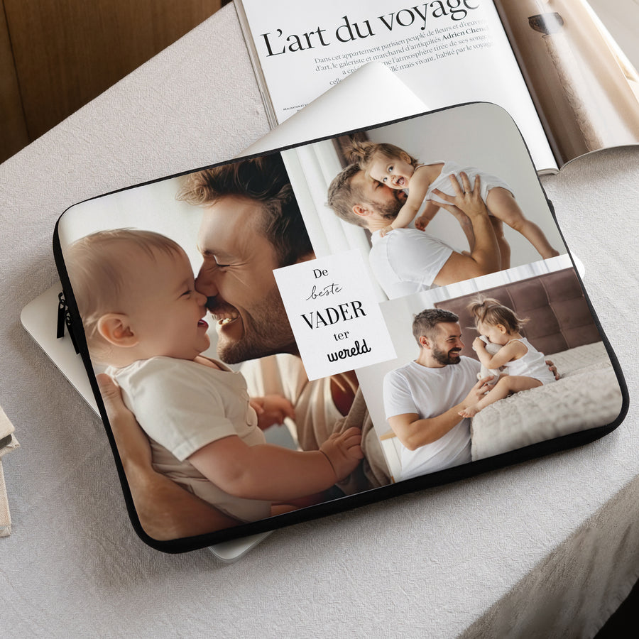 Laptophoes Objecten 15 inch De beste vader ooit foto