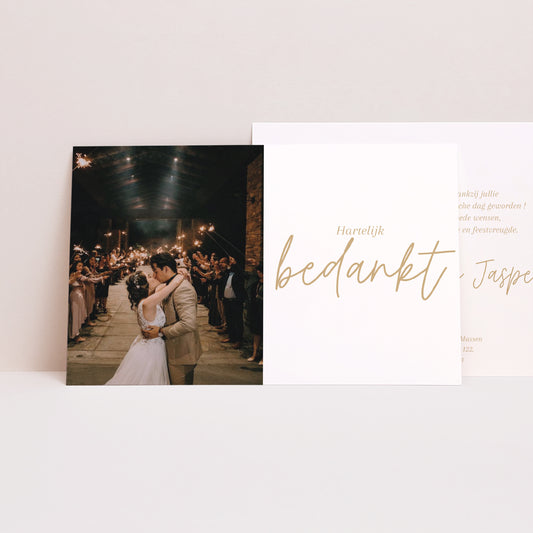 Bedankkaart Huwelijk Landschap Shakespeare foto