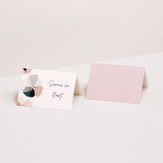 Naamkaartjes Huwelijk 2 luiken foto