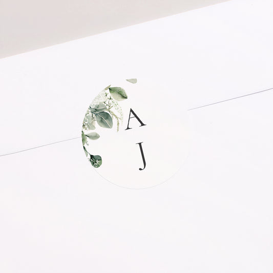 Sticker Huwelijk Cirkel Plant frame foto