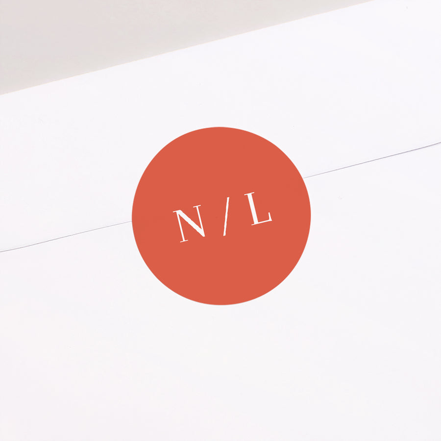 Sticker Huwelijk Cirkel Cornaline foto