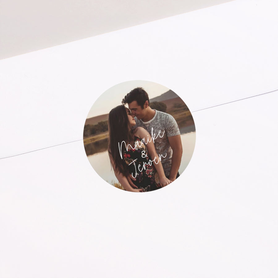 Sticker Huwelijk Cirkel voor altijd foto