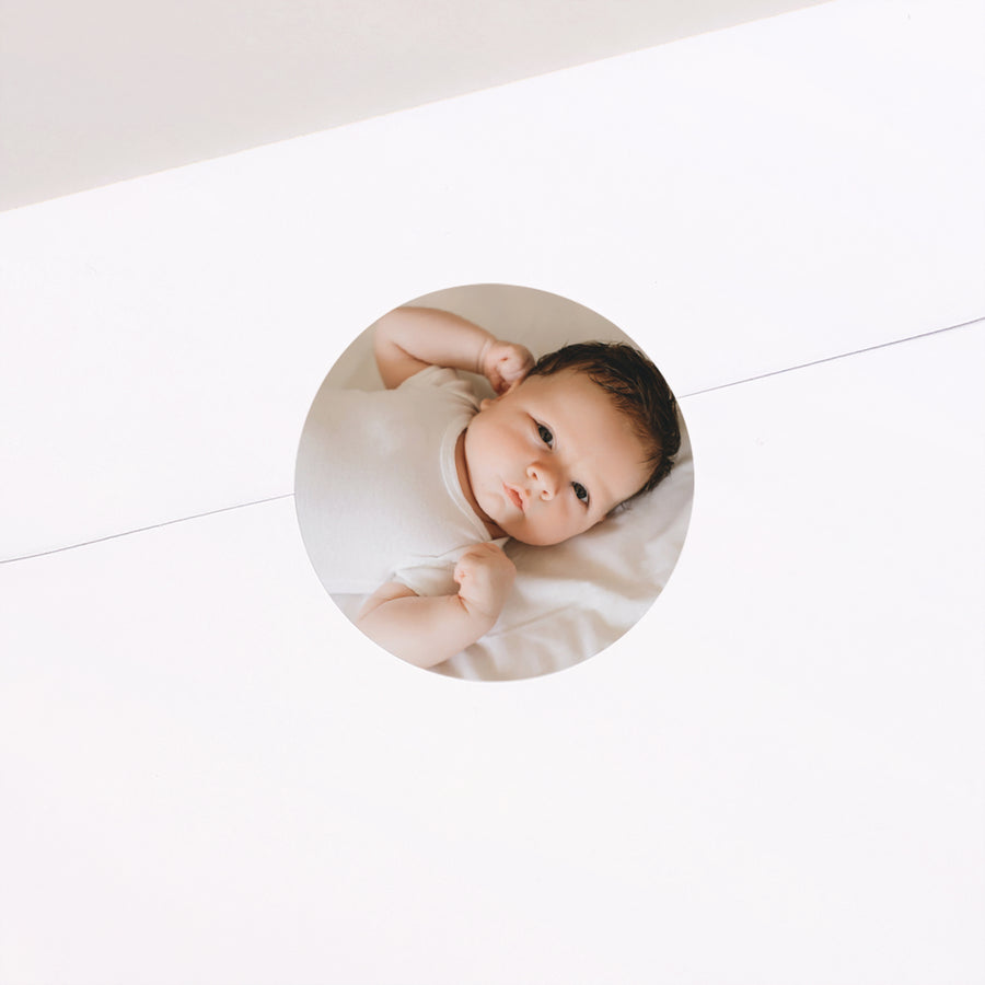Sticker Geboorte Cirkel Joy foto