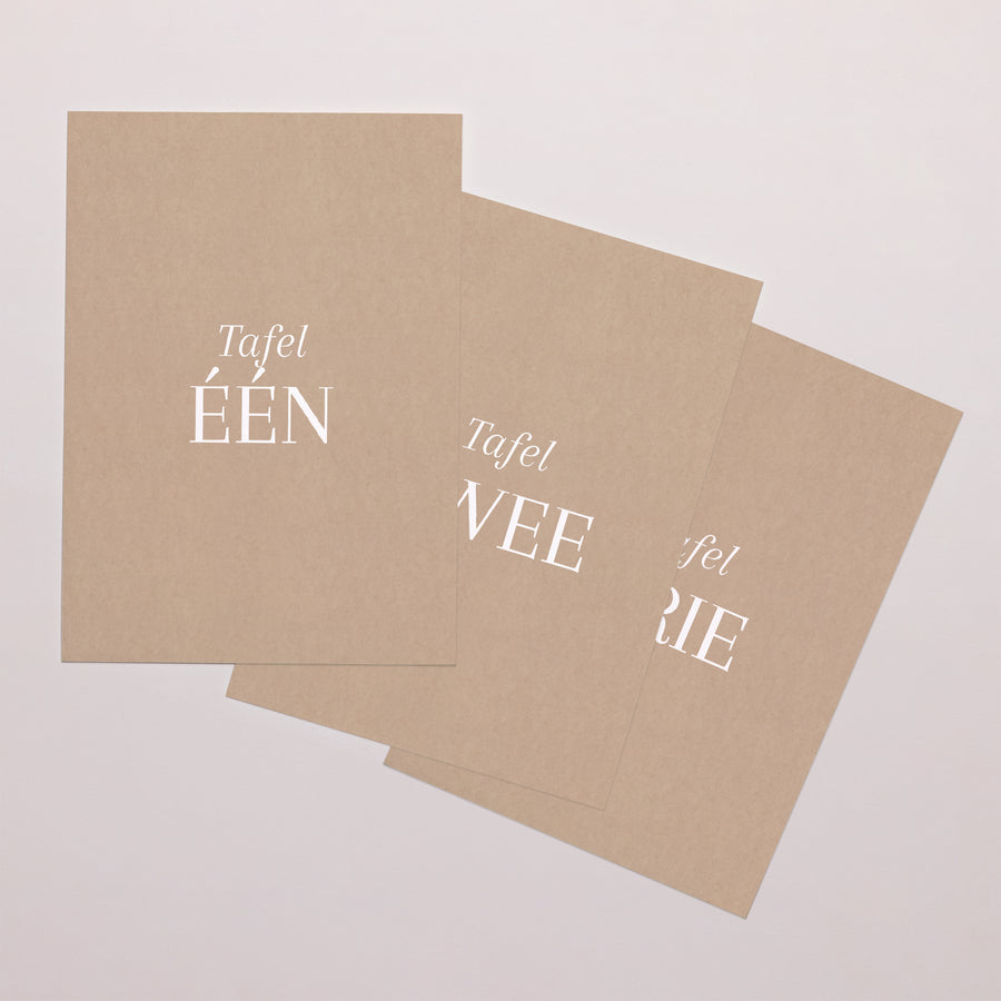 Tafelnummers Huwelijk Rechthoek Ja voor het leven foto