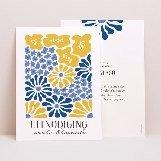 Uitnodigingen Huwelijk Portret foto