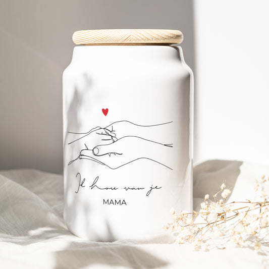 Keramiek pot Objecten 65 cl Tederheid foto