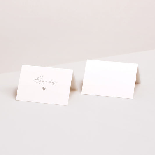 Naamkaartjes Huwelijk 2 luiken Typo script foto II foto