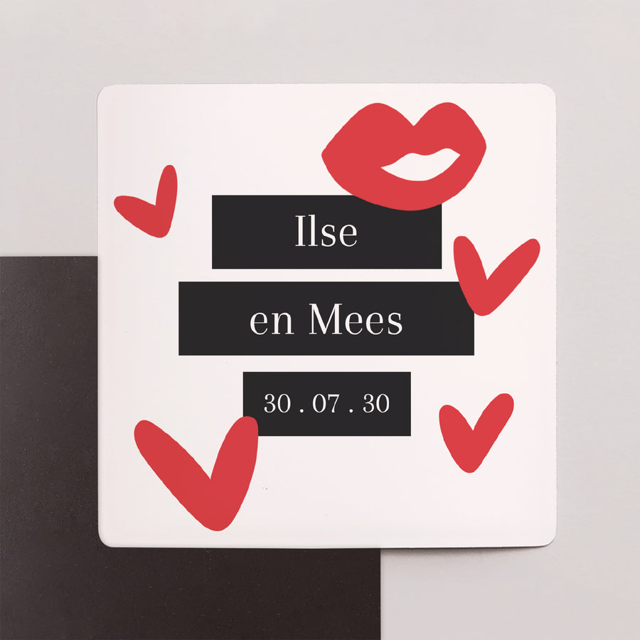 Save the date kaart Huwelijk Set van 9, magnetisch. foto