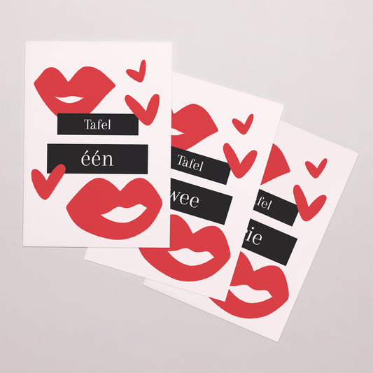 Tafelnummers Huwelijk Rechthoek foto