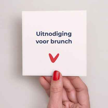 Uitnodigingen Huwelijk Vierkant Que du Love foto N° 2