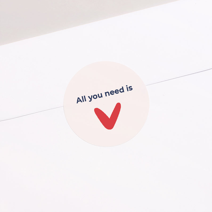 Sticker Huwelijk Cirkel Que du Love foto