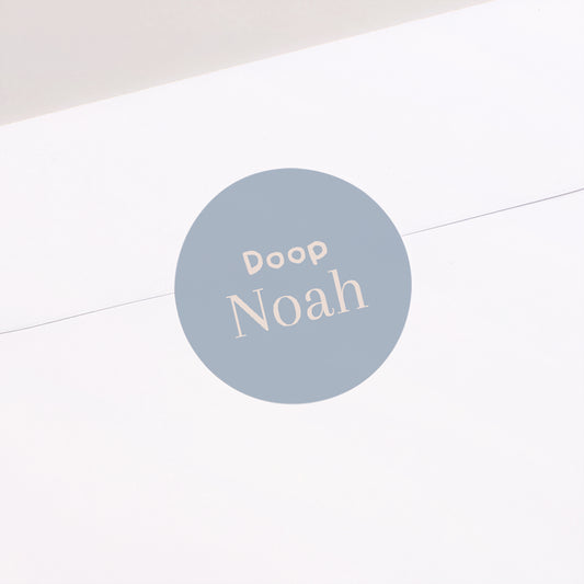 Sticker Doop Cirkel Mijn zachte doop foto