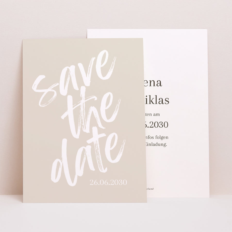 Save the date kaart Huwelijk Portret Zeg ja tegen mij foto