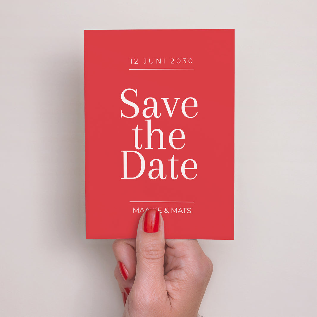 Save the date kaart Huwelijk Portret foto N° 2