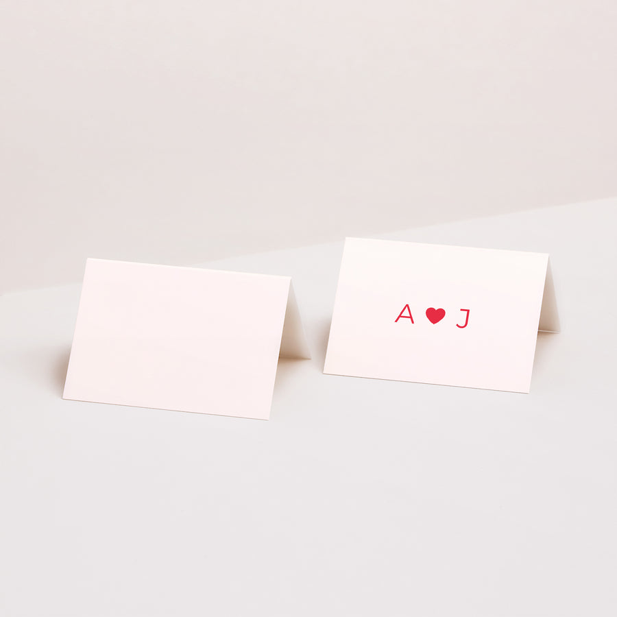 Naamkaartjes Huwelijk 2 luiken We zeggen ja. foto