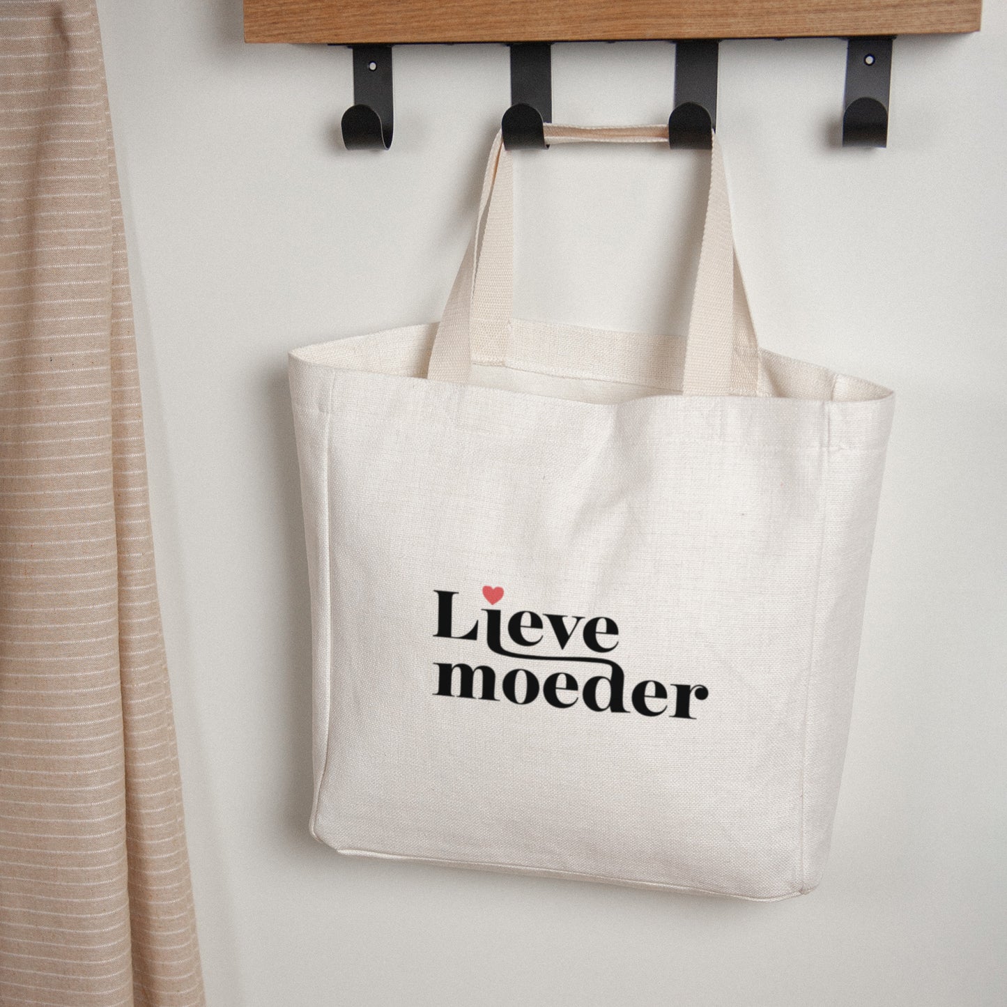 Tote Bag Objecten Handgreep van canvas Lieve moeder. foto N° 1