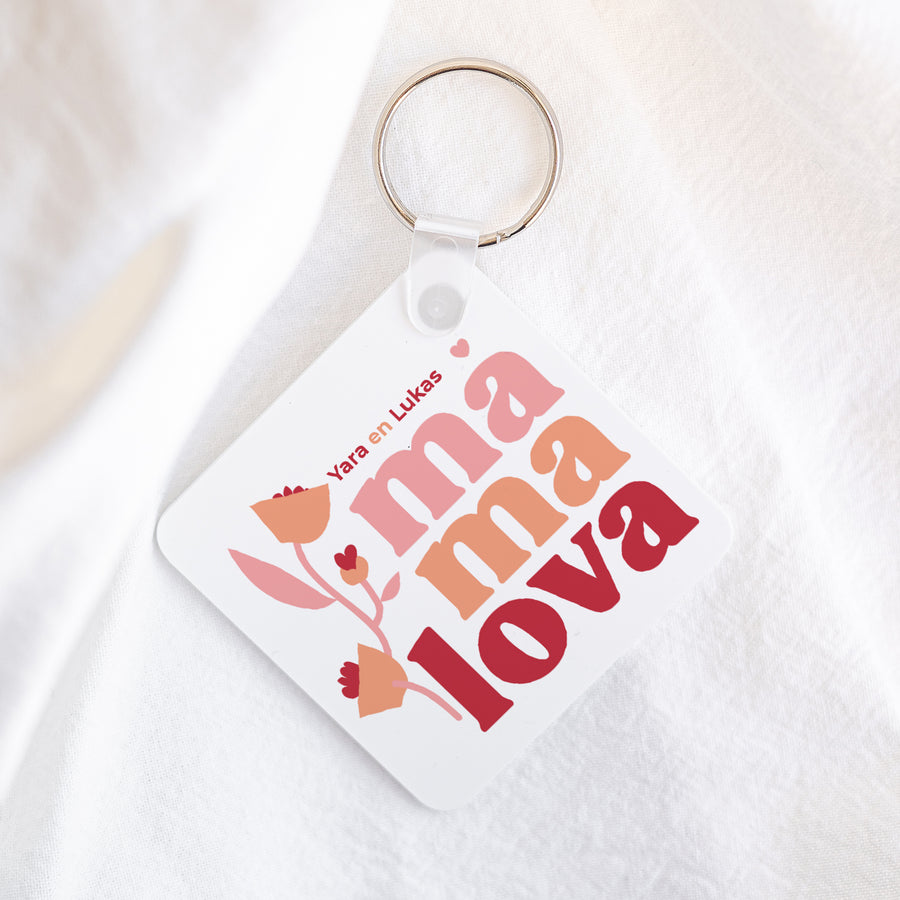 Sleutelhanger Objecten Vierkant Mama lova II foto