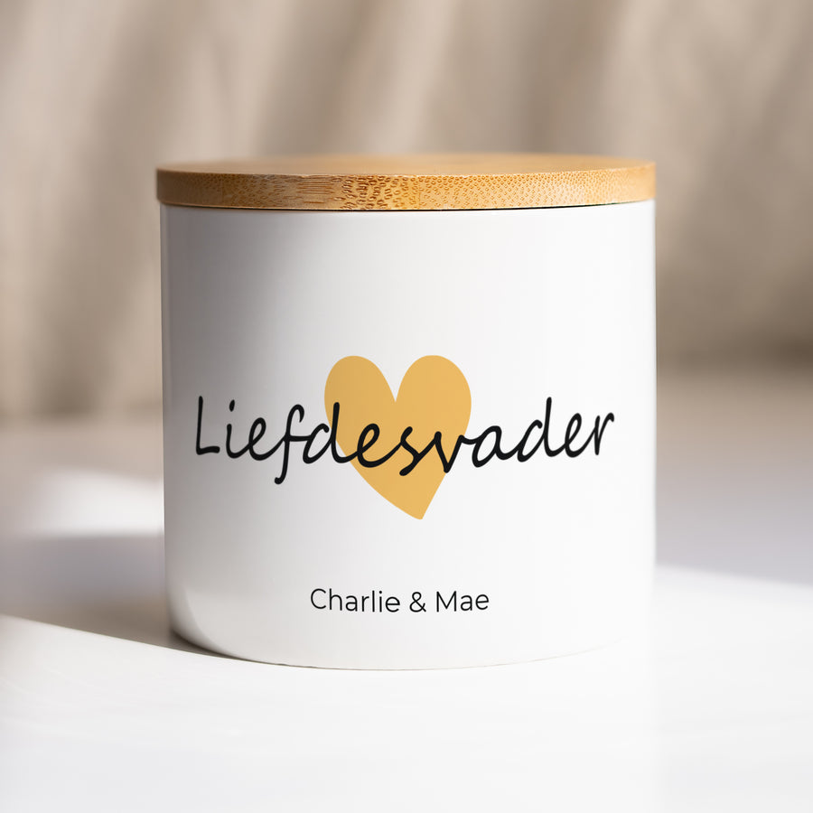 Keramiek pot Objecten 48 cl Papa van liefde III foto