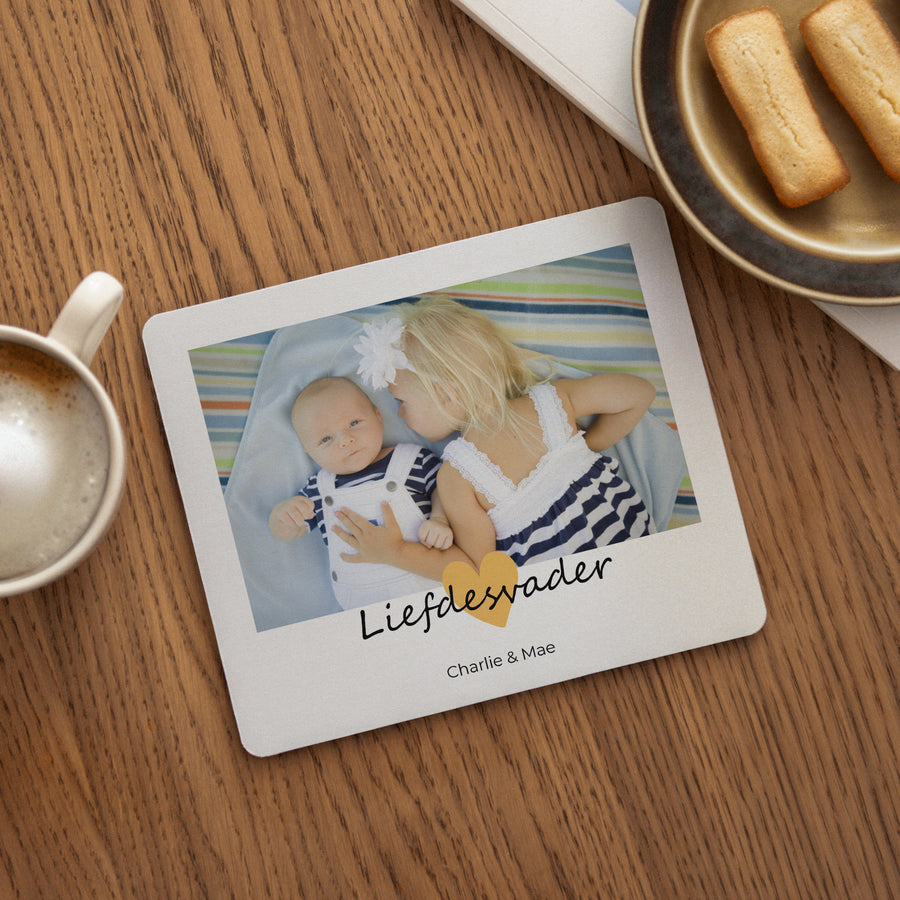 Muismat Objecten Rechthoek Papa van liefde III foto