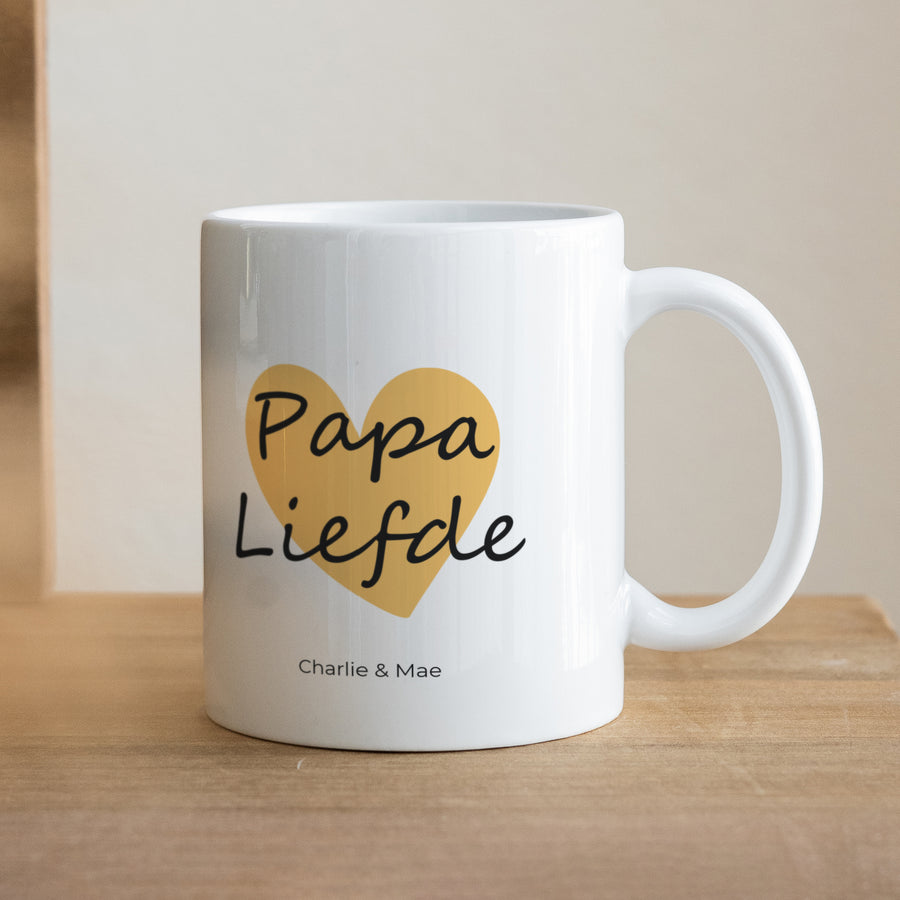 Mok Objecten Wit Papa van liefde III foto