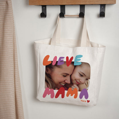 Tote Bag Objecten Handgreep van canvas Moeder van liefde. foto N° 1