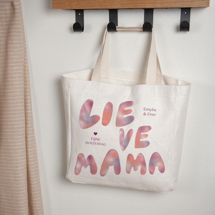 Tote Bag Objecten Handgreep van canvas Moeder zonsopgang foto