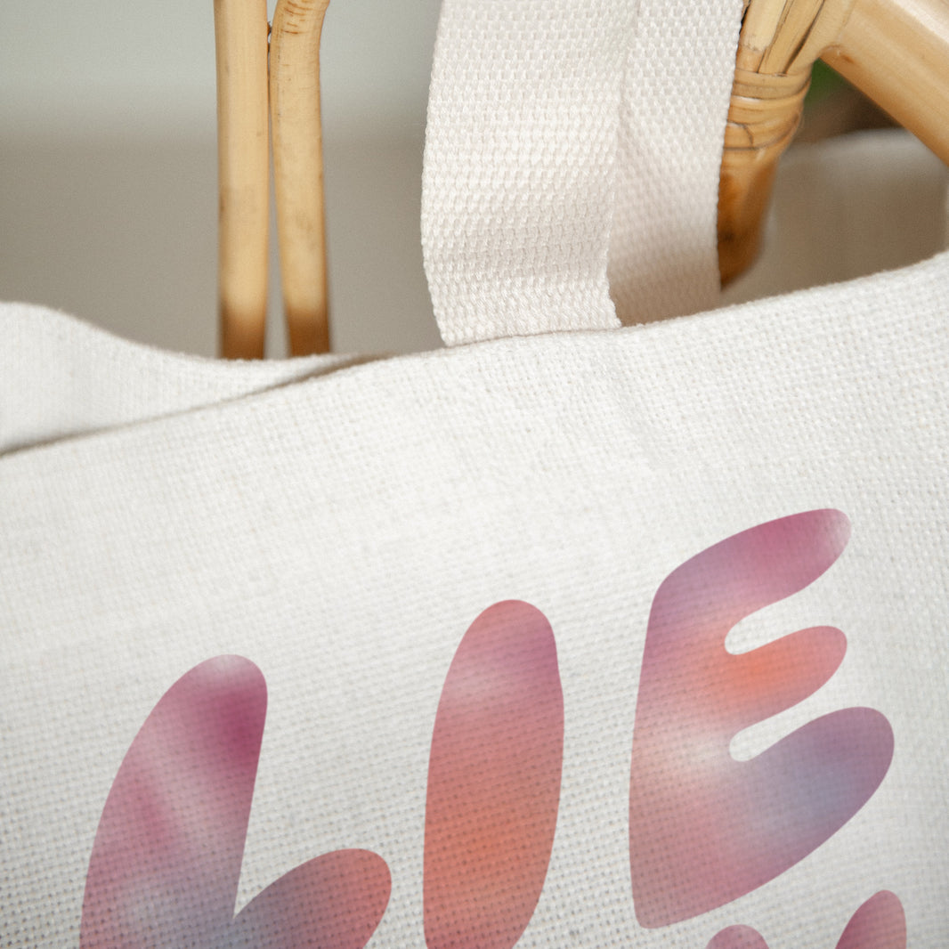 Tote Bag Objecten Handgreep van canvas Moeder zonsopgang foto N° 3