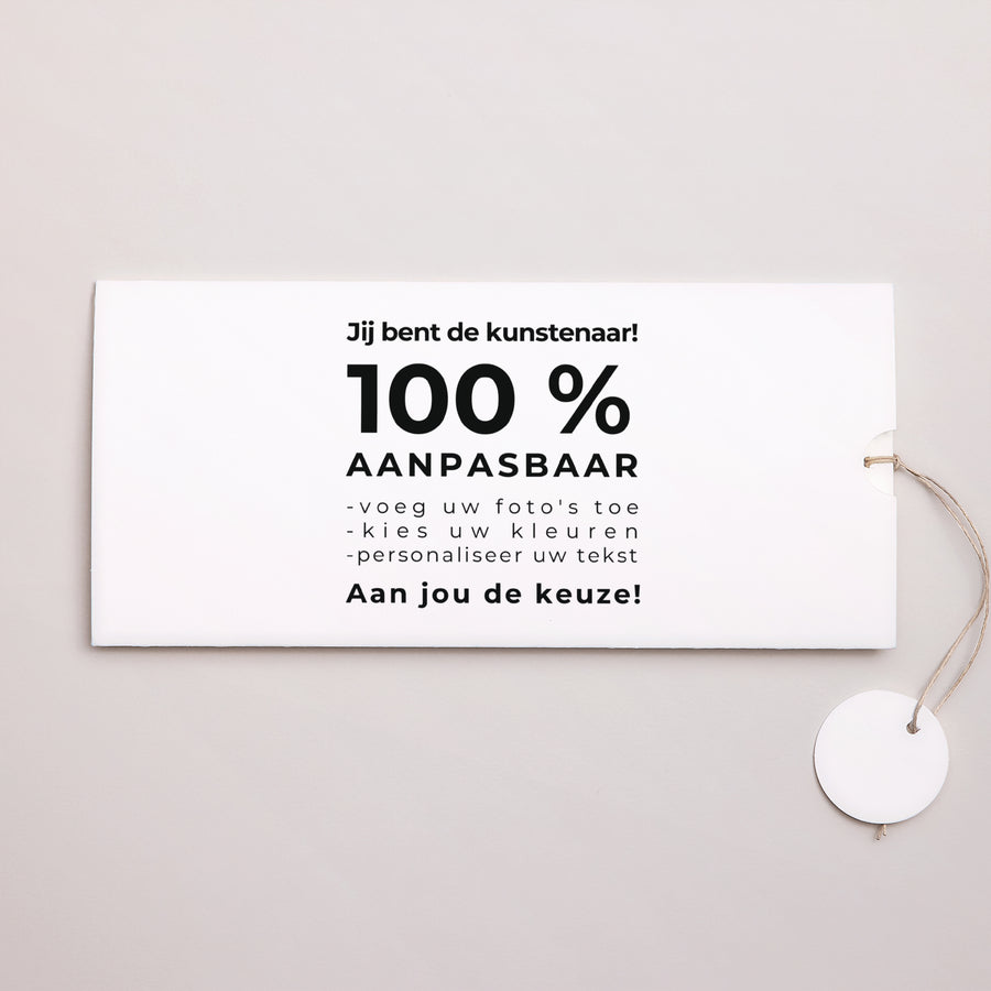 Uitnodigingskaart Geboorte Mapje 2 kaarten, label Doe het zelf V foto