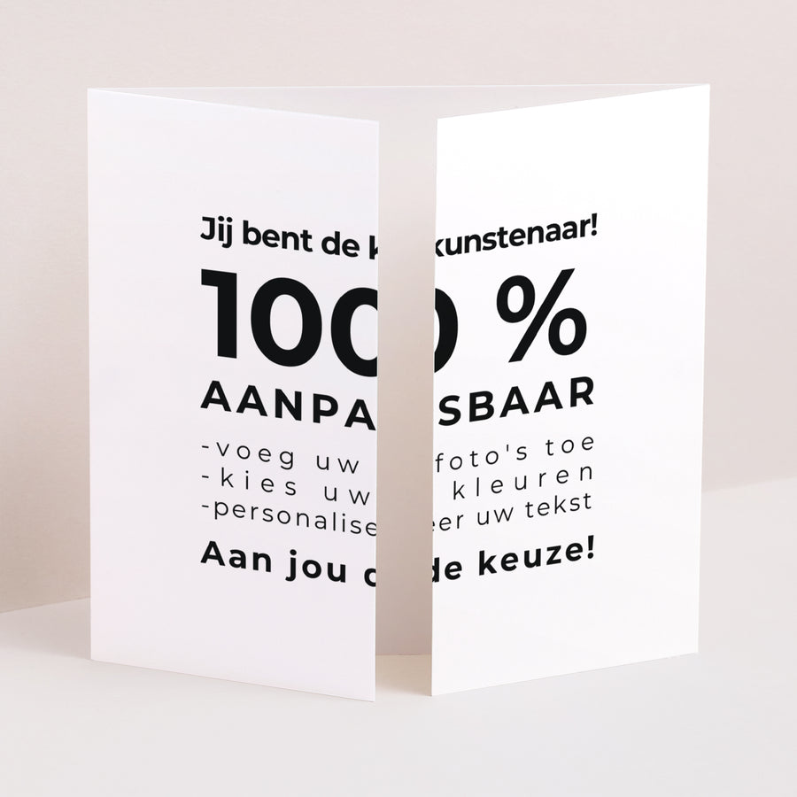 Uitnodigingskaart Huwelijk Drieluiks vensteropening Doe het zelf VI foto