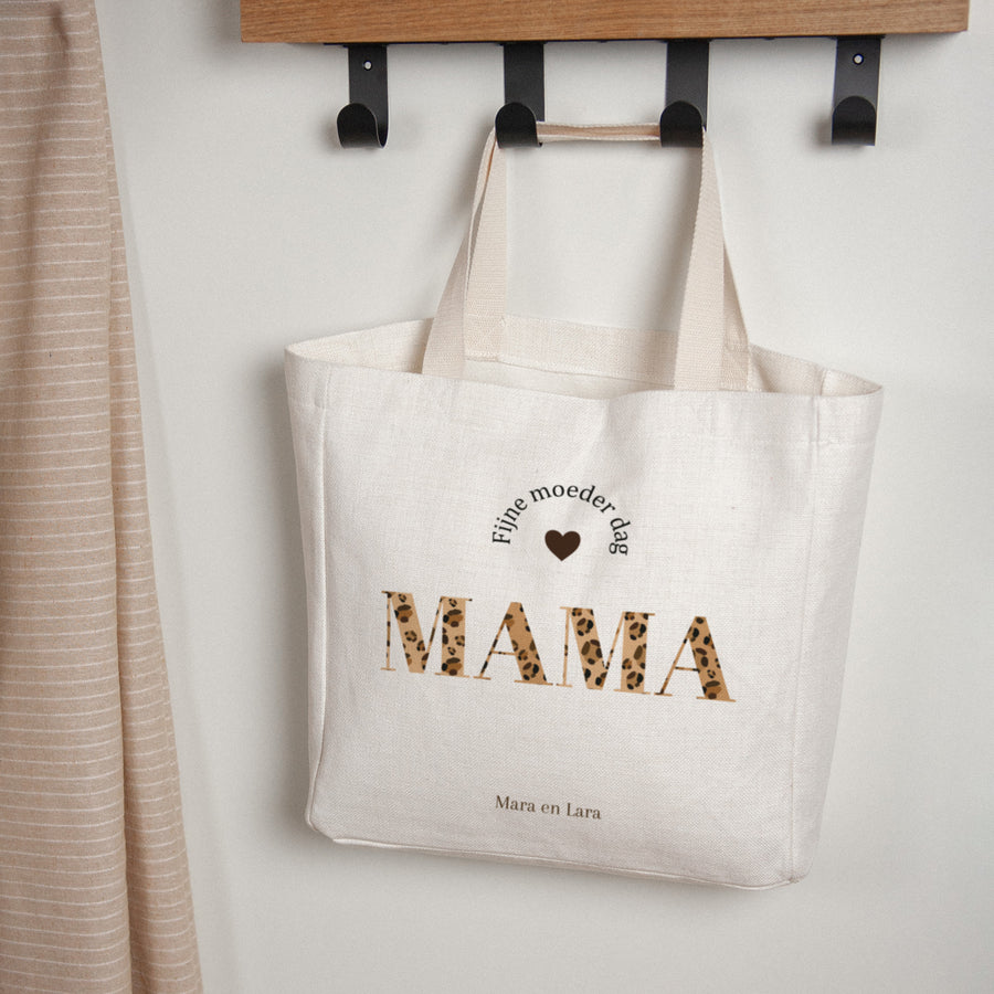 Tote Bag Objecten Handgreep van canvas Happy Mother's DayGelukkige Moederdag foto