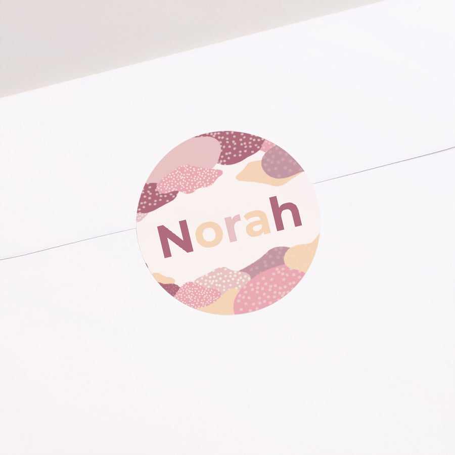 Sticker Geboorte Cirkel Wolken van liefde foto