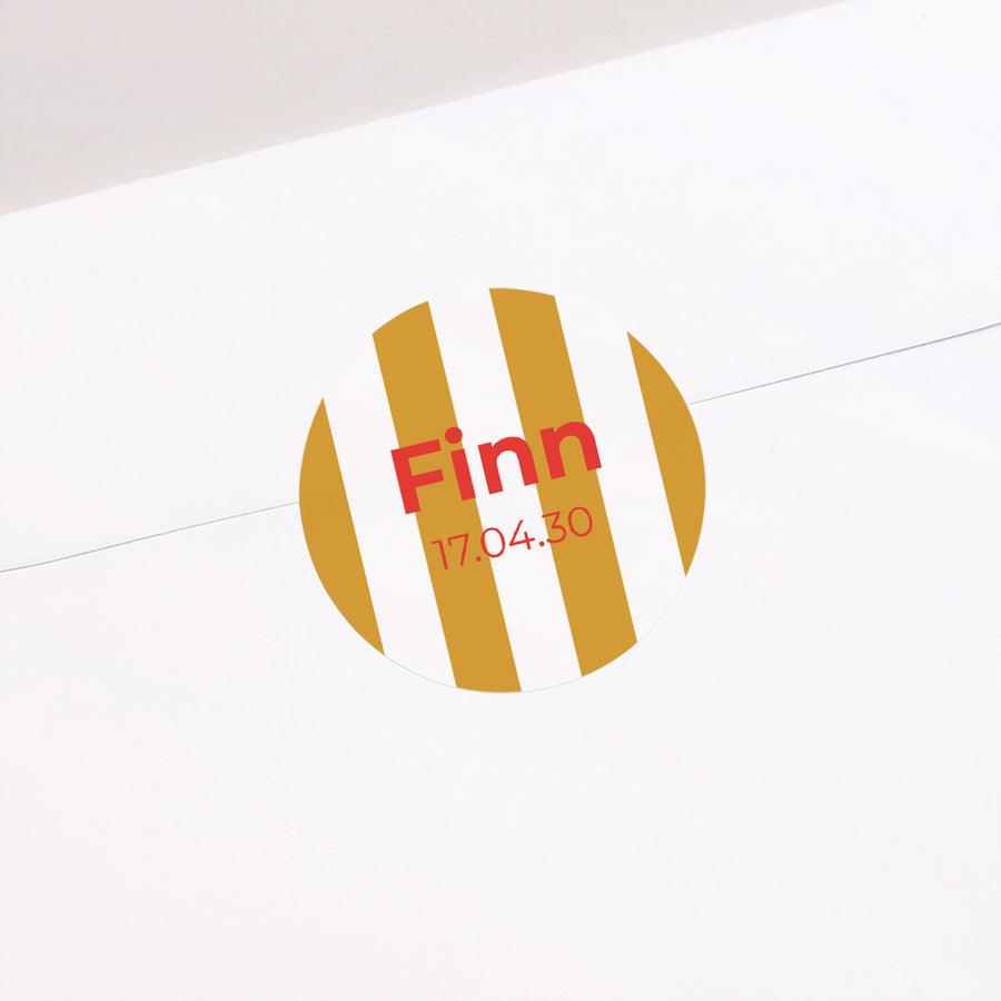 Sticker Geboorte Cirkel Pouppy foto