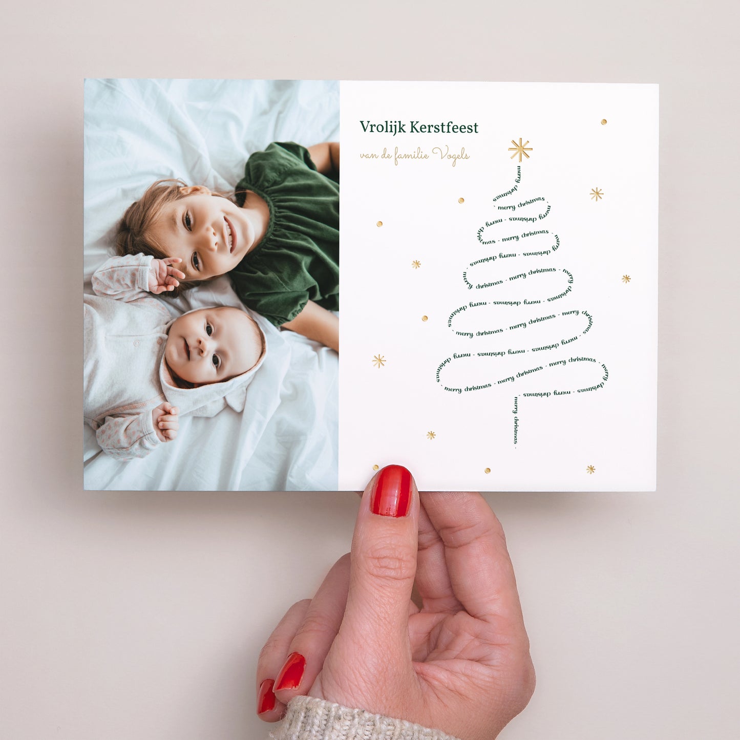 Kerstkaart Eindejaar Landschap Vrolijk kerstfeest II foto N° 3