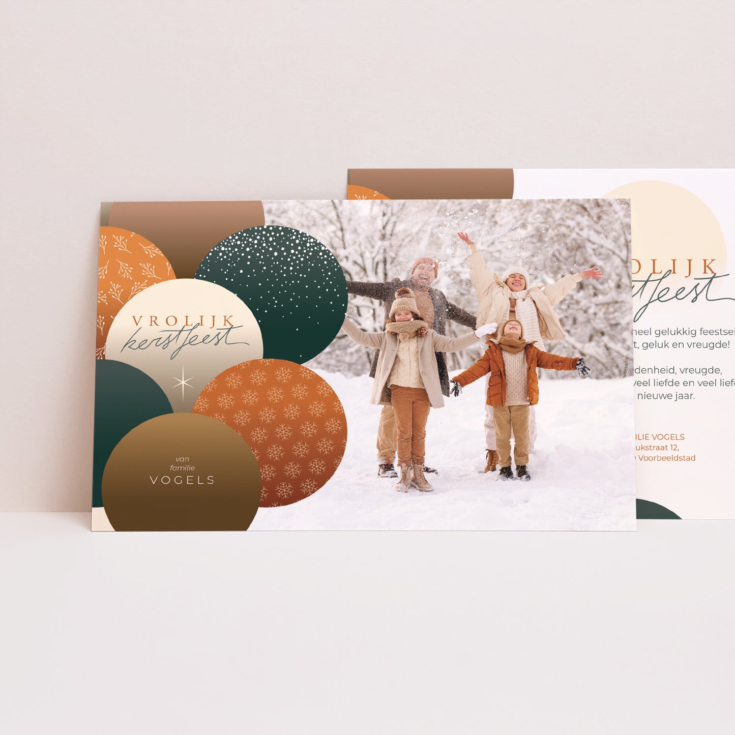 Kerstkaart Eindejaar Landschap Wintercirkels foto N° 1