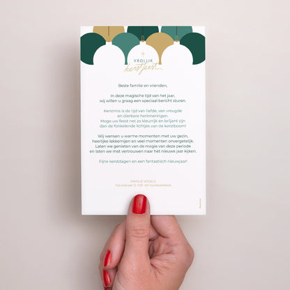 Kerstkaart Eindejaar Portret Pracht van Kerst foto N° 3