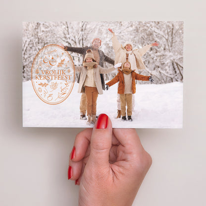 Kerstkaart Eindejaar Landschap Het embleem foto N° 3