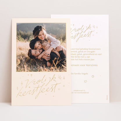 Kerstkaart Eindejaar Portret Kerst schitterend foto N° 1