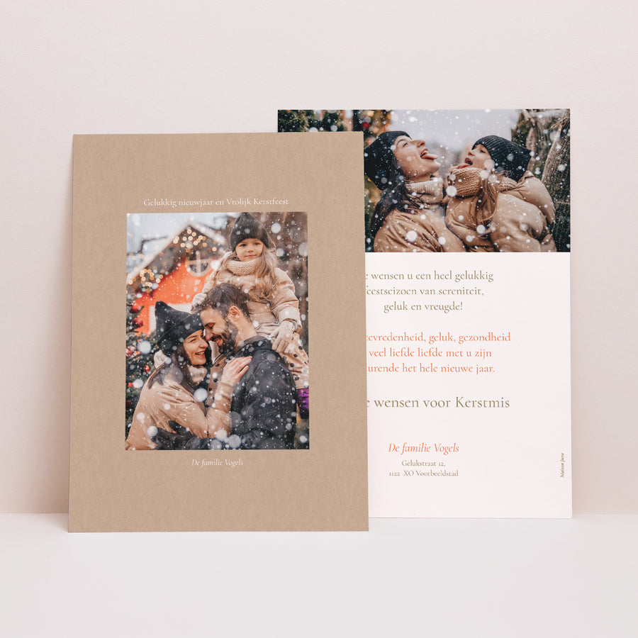 Kerstkaart Eindejaar Minnesota foto