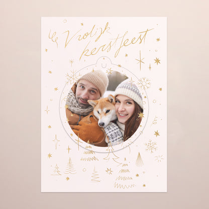 Kerstkaart Eindejaar Afneembaar Kerststraling II foto N° 2