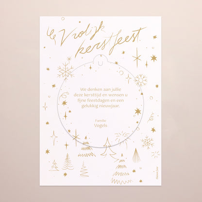 Kerstkaart Eindejaar Afneembaar Kerststraling II foto N° 3