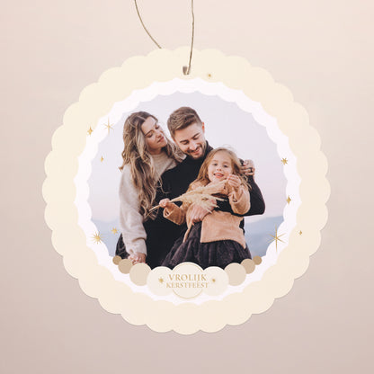 Kerstkaart Eindejaar Om op te hangen. Zachtheid van de winter foto N° 1