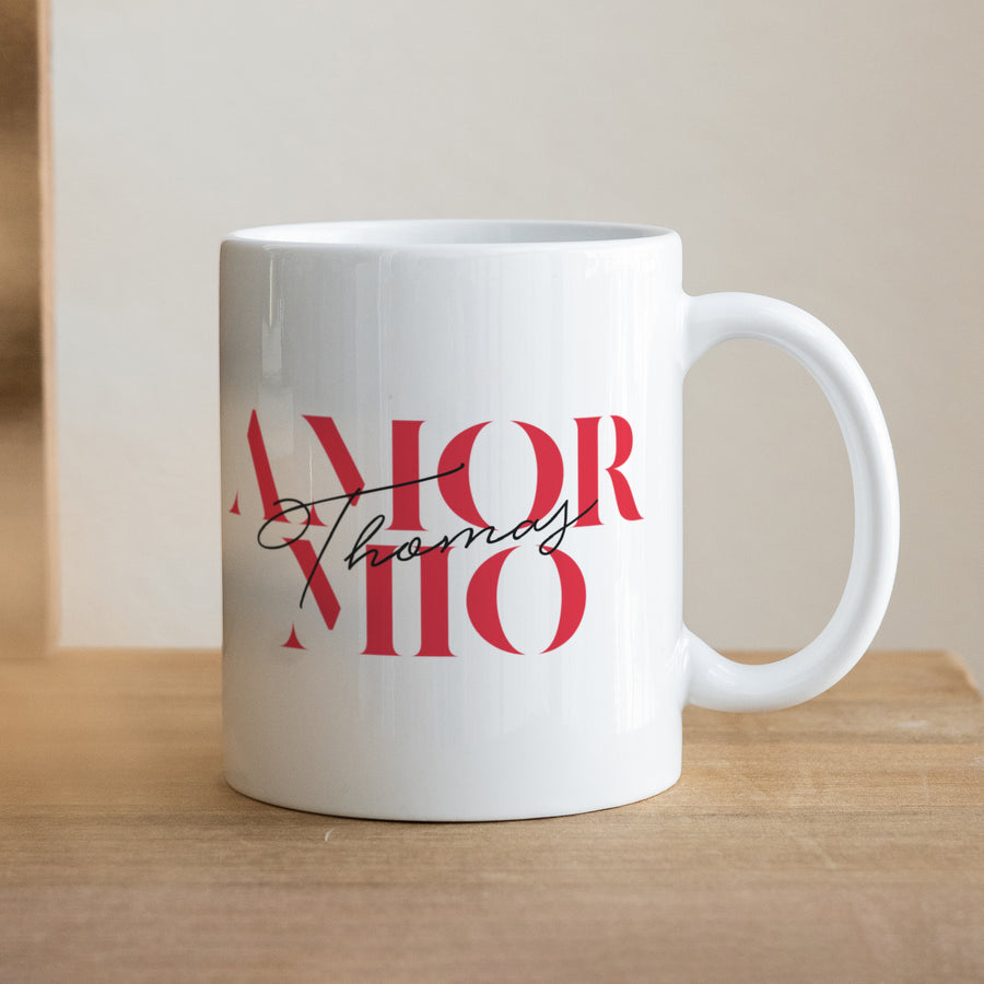 Mok Objecten Wit Amor Mio foto