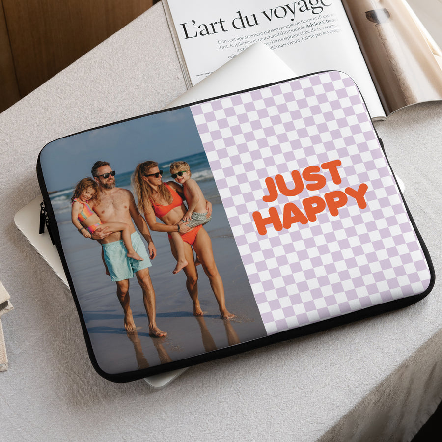 Laptophoes Objecten 15 inch Just Happy foto