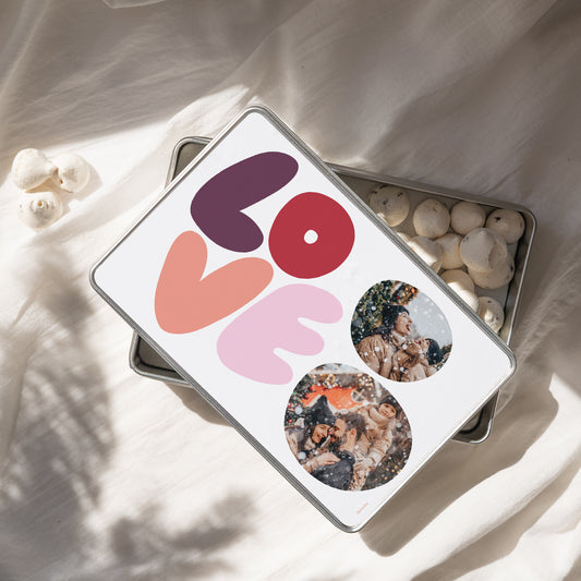 Metalen doos Objecten Rechthoek LIEFDE foto