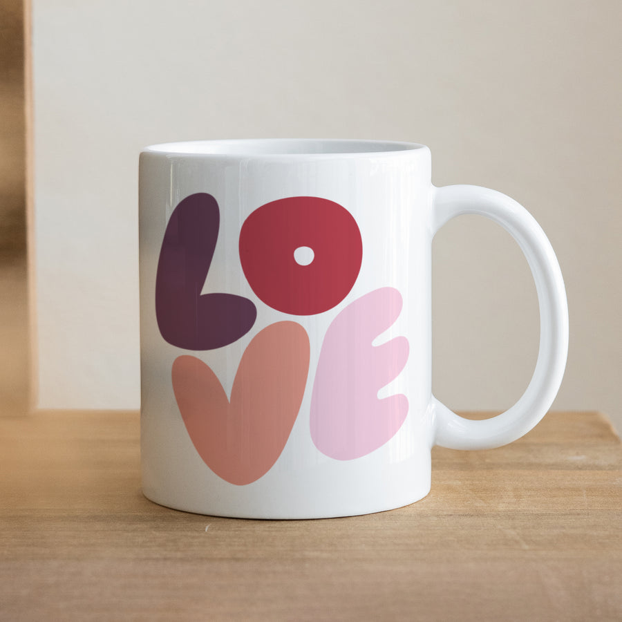 Mok Objecten Wit LIEFDE foto