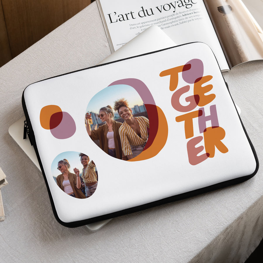 Laptophoes Objecten 15 inch Samen rood foto
