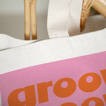 Tote Bag Objecten Handgreep van canvas Groove beweging foto N° 3